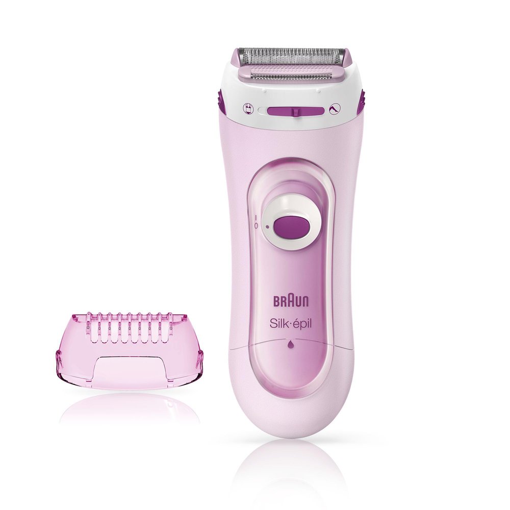 Braun Silk-pil Lady Shaver 5-100 2-in-1 Wireless Electric Women's Razor and Trimmer, Pink