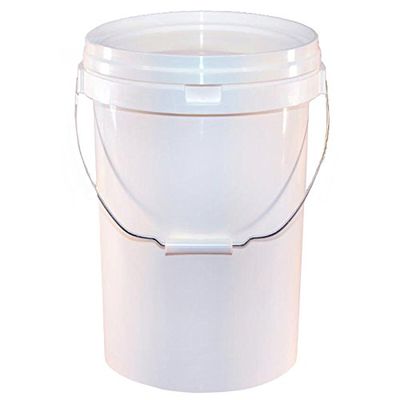 20 Litre White Plastic Wash Bucket - Car Wash bucket - Valeting/Detailers Bucket Pail