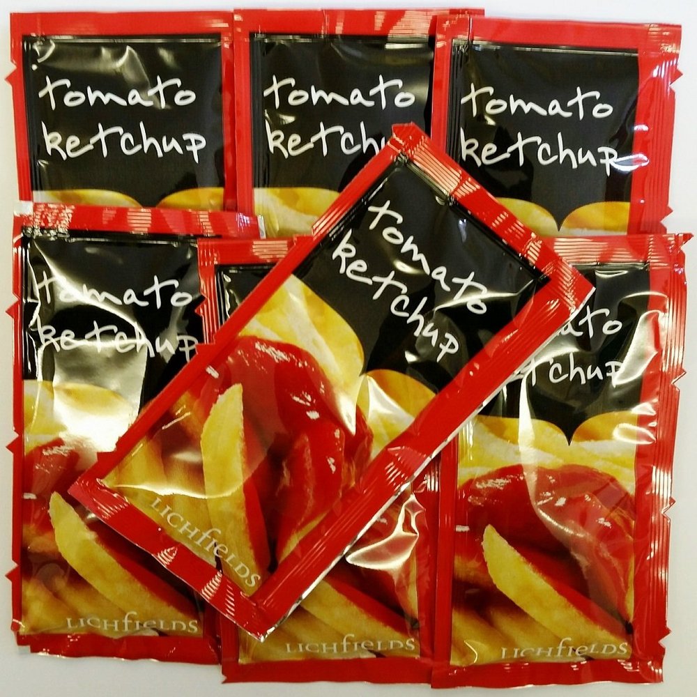 100 (4 x 25) Lichfields Tomato Ketchup - Individual 10g sachets