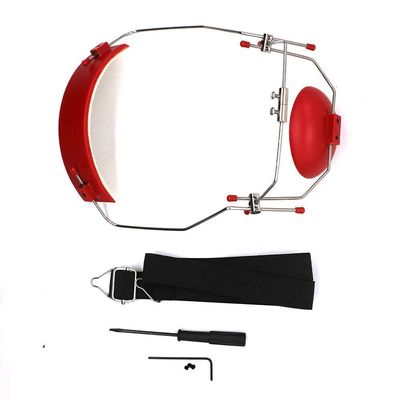 Dental Orthodontic Reverse-Pull Headgear Adjustable Red Color