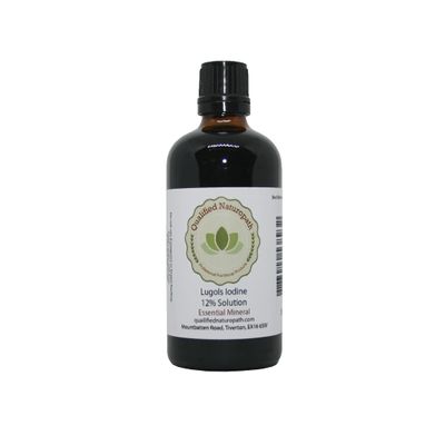 Lugols Iodine Solution 12% - 100ml - with Dripper/Dropper Top