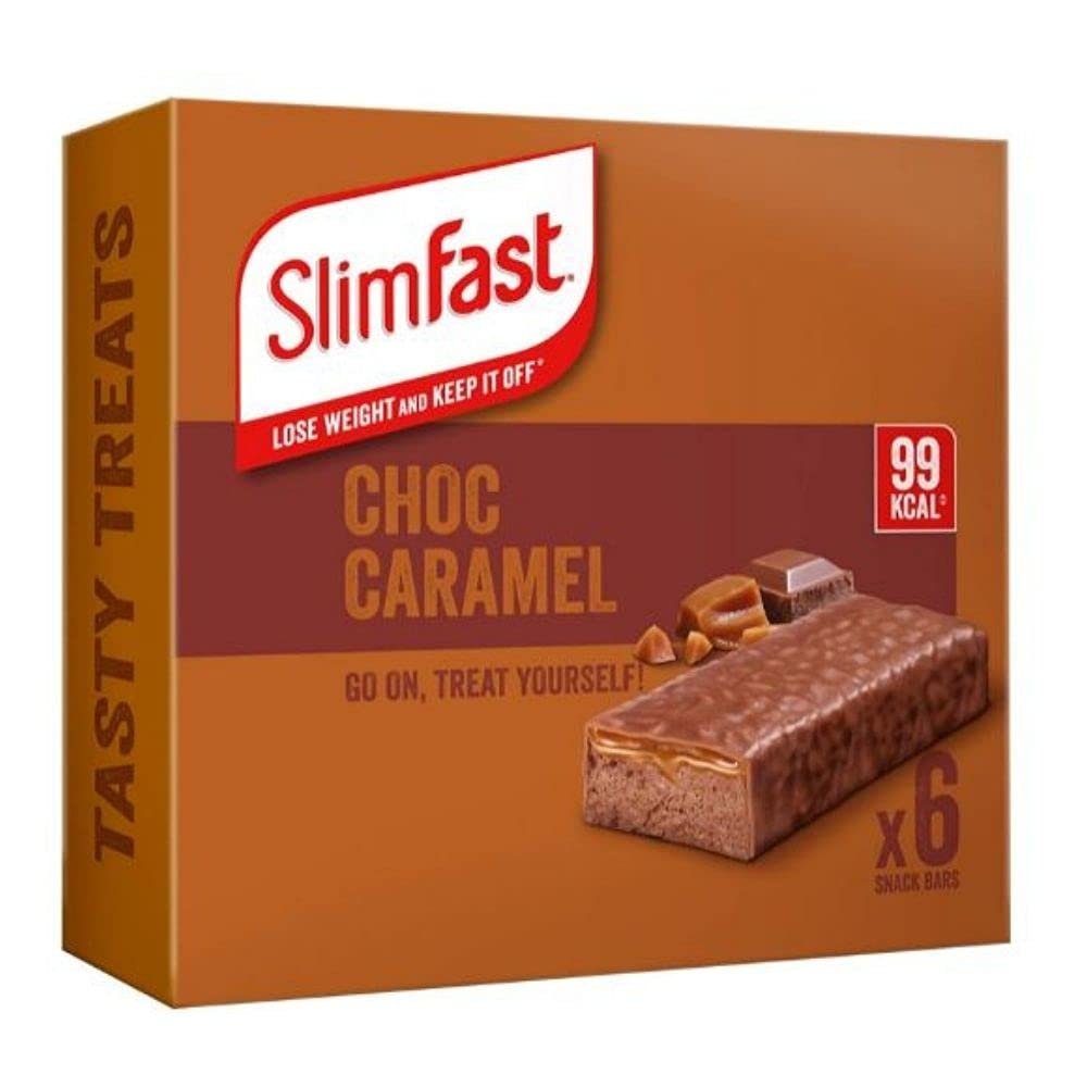 SlimFast Chocolate Caramel Snack Bars, 156g