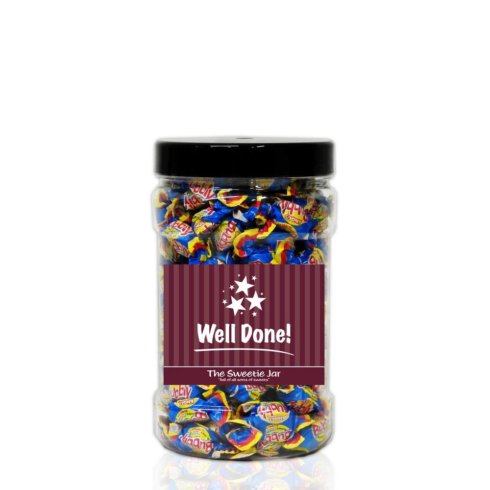 Anglo Bubbly Bubble Gum 800g Sweet Jar A Personalised Gift Jar Filled with Your Favourite Retro Sweets! (Well Done)