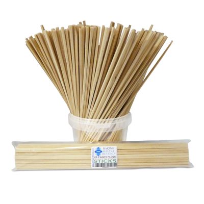 25 Candy Floss Cotton Candy Food Grade Birch Wood Sticks 11 Inch (275mm)