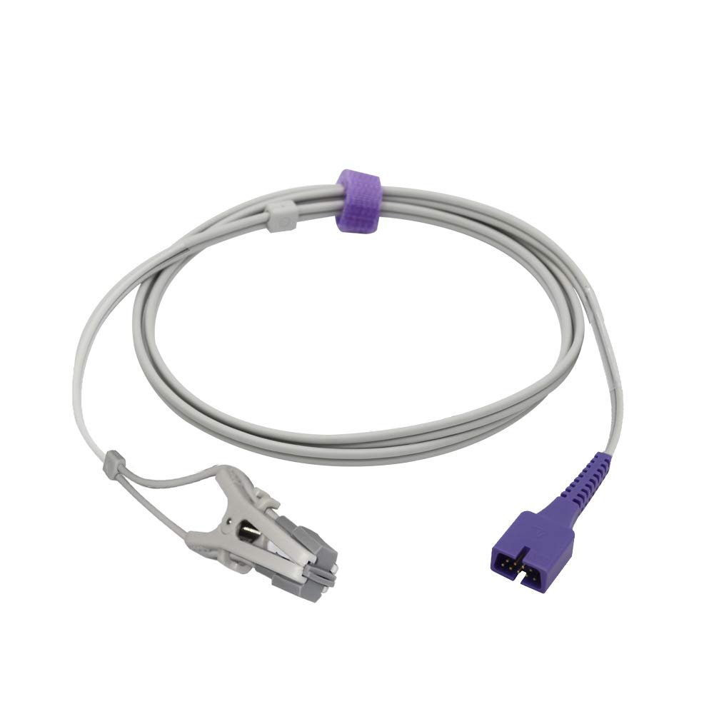 Sino-k Compatible Nollcor Animal Ear Tongue Clip Veterinary Spo2 Sensor 9 Pins Connector FDA/CE Approved