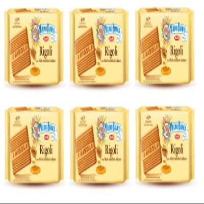 6x Mulino Bianco Rigoli Biscuits Cookies with 100% Italian Honey 400g