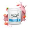 BioTechUSA 100% Pure Whey | Protein Powder with BCAA and Glutamine | Gluten-Free, Palm Oil Free | 21g Protein per Serving, 4 kg, Strawberry view 1