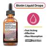 Biotin Liquid Drops (Mixed Berry) Max Absorption Biotin Liquid Drops, 5000mcg of Biotin Per Serving, 60 Serving, No Artificial Preservatives, Vegan Friendly, Supports Healthy Hair Growth, Strong Nail view 3