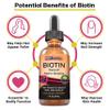 Biotin Liquid Drops (Mixed Berry) Max Absorption Biotin Liquid Drops, 5000mcg of Biotin Per Serving, 60 Serving, No Artificial Preservatives, Vegan Friendly, Supports Healthy Hair Growth, Strong Nail view 4