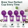 Reusable K Cups for Keurig Coffee Maker - Filter Pods for Keurig 1.0 and 2.0 Brewers - Refillable K Cup Fits K-Elite, K-Classic - BPA Free Universal Reusable Single Serve - 4 Pack view 2