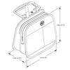 Bodypoint Wheelchair Mobility Bag, Black view 2
