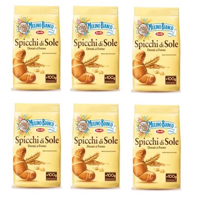 6x Mulino Bianco Spicchi di Sole Italian Biscuits Cookies 900g