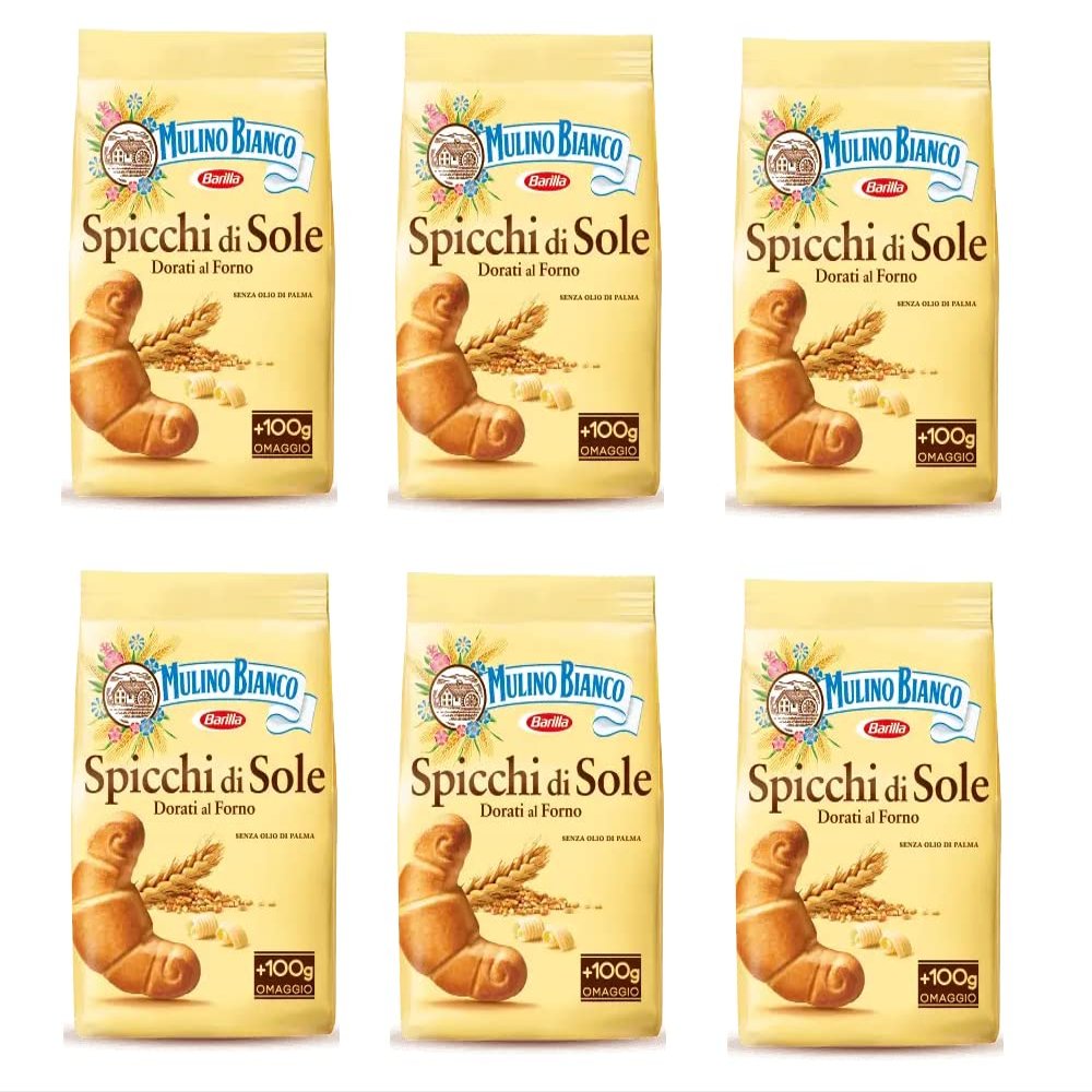 6x Mulino Bianco Spicchi di Sole Italian Biscuits Cookies 900g