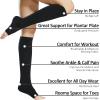 Ailaka 20-30 mmHg Compression Calf Socks for Women & Men, High Open Toe Graduated Support Varicose Veins Knee Stockings Hosiery, Travel, Nurses, Pregnancy, Recovery view 4