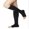 Pedimend 2 Pairs Arch and Ankle Support | Relieves Swelling Varicose Veins | Knee High Open Toe Compression Stockings | Maternity Pregnancy Flight Travel Companion | for Men & Women (Black) view 2