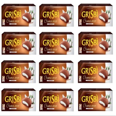 Matilde Vicenzi 12x Vicenzi Grisbi Cocco 150g Biscuits Cookies with Coconut Cream Snack