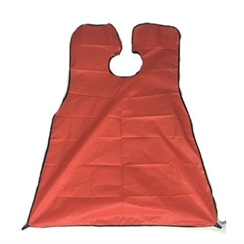 Beard Bib Shaving Grooming Apron,Beard Catcher,No More Mess,Facial Hair Trimmings Catcher Cape //Beard/Hair Trimming Cape,Best Gift for Boyfriends/Husband/Dad (red)
