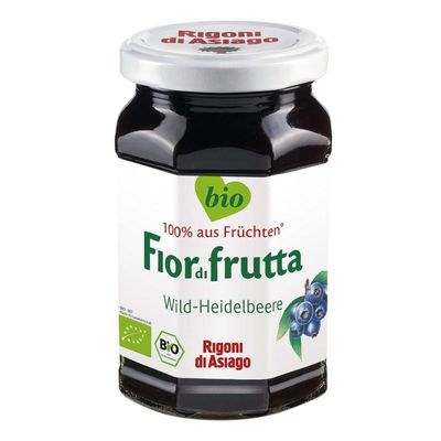 3X Rigoni di Asiago Fiordifrutta Italian Wild Bluberry Jam BIO 250g
