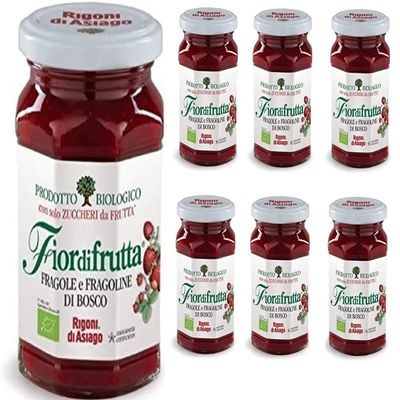 6x Rigoni di Asiago Fiordifrutta Italian Earth Berry & Wild Strawberry Jam BIO 250g