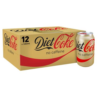 Diet Coke Caffeine Free 12 x 330ml Cans