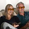 Low Vision Glasses for Macular Degeneration, Glaucoma and Retinitis Pigmentosa by MediView-RNIB | Unisex | Yellow Lenses | Brown Frame view 4