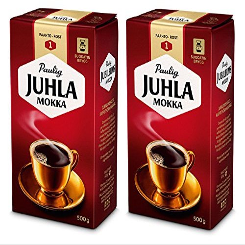 2 x Paulig Juhla Mokka Coffee 500g (pack of two)
