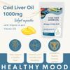 Cod Liver Oil 1000mg High Strength Cod with Vitamin A and Vitamin D3 x 60 Capsules Bottle HEATHY Mood view 4