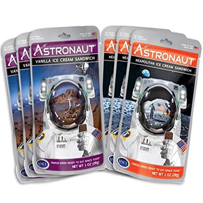 Astronaut Food Freeze-Dried Ready to Eat Space Food Ice Cream Sandwich - 6 Packets