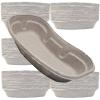 100 Pack 700ml Cardboard Pulp Biodegradable Hospital Vomit Dish Kidney Bowls view 1