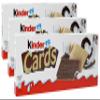 3x Kinder Cards Italian Wafer Biscuit Cookies Biscuits Cookies with Milk & White Chocolate 128g New! view 1