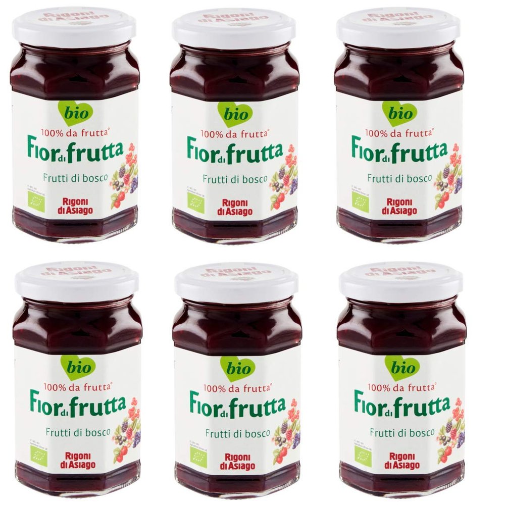 6x Rigoni di Asiago Fiordifrutta Fruits of the Forest Jam BIO 250g