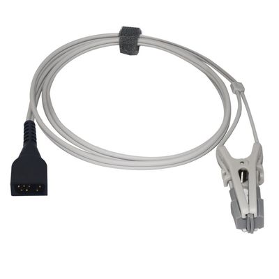 Sino-k Compatible Nonin Veterinary Spo2 Sensor Animal Ear Tongue Clip 9.8 ft 7 Pins Connector FDA/CE Approved