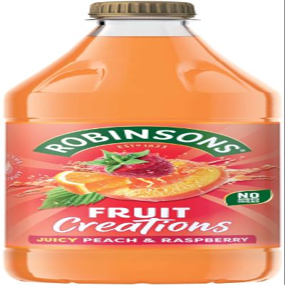 Robinsons Fruit Creations, Real Fruit Squash, Low Calorie, Delicious Peach and Raspberry, 1 Litre