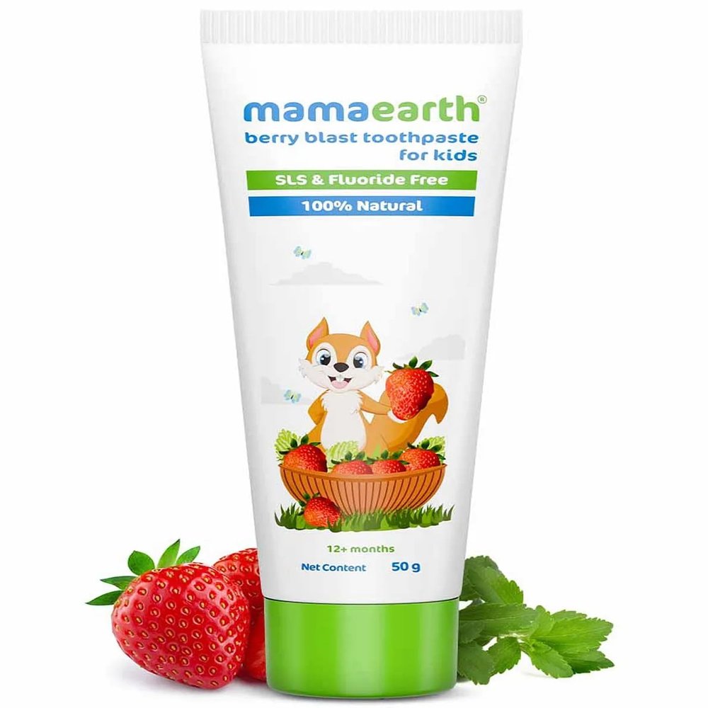 Mamaearth 100% Natural Berry Blast Kids Toothpaste 50 Gm