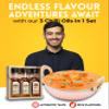 3-in-1 Wooden Gift Box of Chilli & Garlic, Naga & Cayenne Chilli Oil view 2