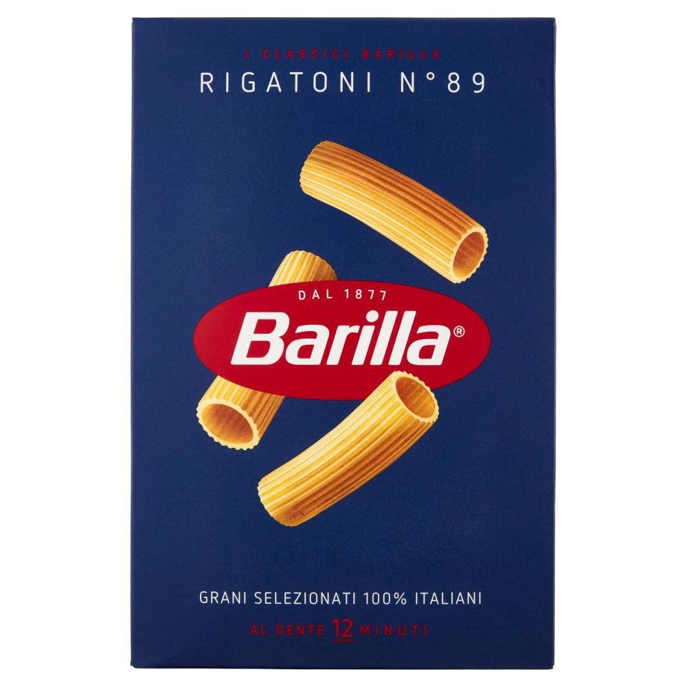 20x Barilla Rigatoni Pasta No. 89. Italian Pasta 500g