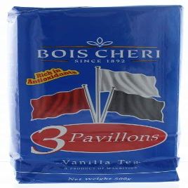 Bois Cheri Trois Pavilions (vanilla flavor) 500g loose black tea from Mauritius