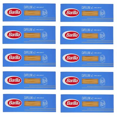10x Barilla Capellini (Spaghetti) No. 1 Italian Pasta 500 g pack