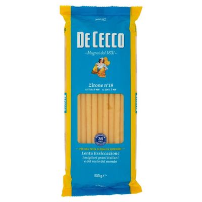 10x De Cecco Zitone No. 19 Italian Pasta 500g