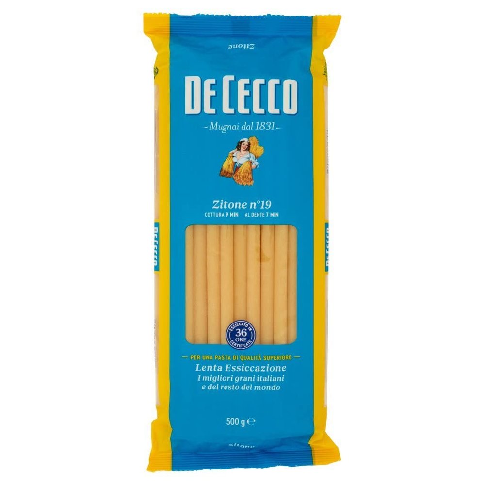 10x De Cecco Zitone No. 19 Italian Pasta 500g