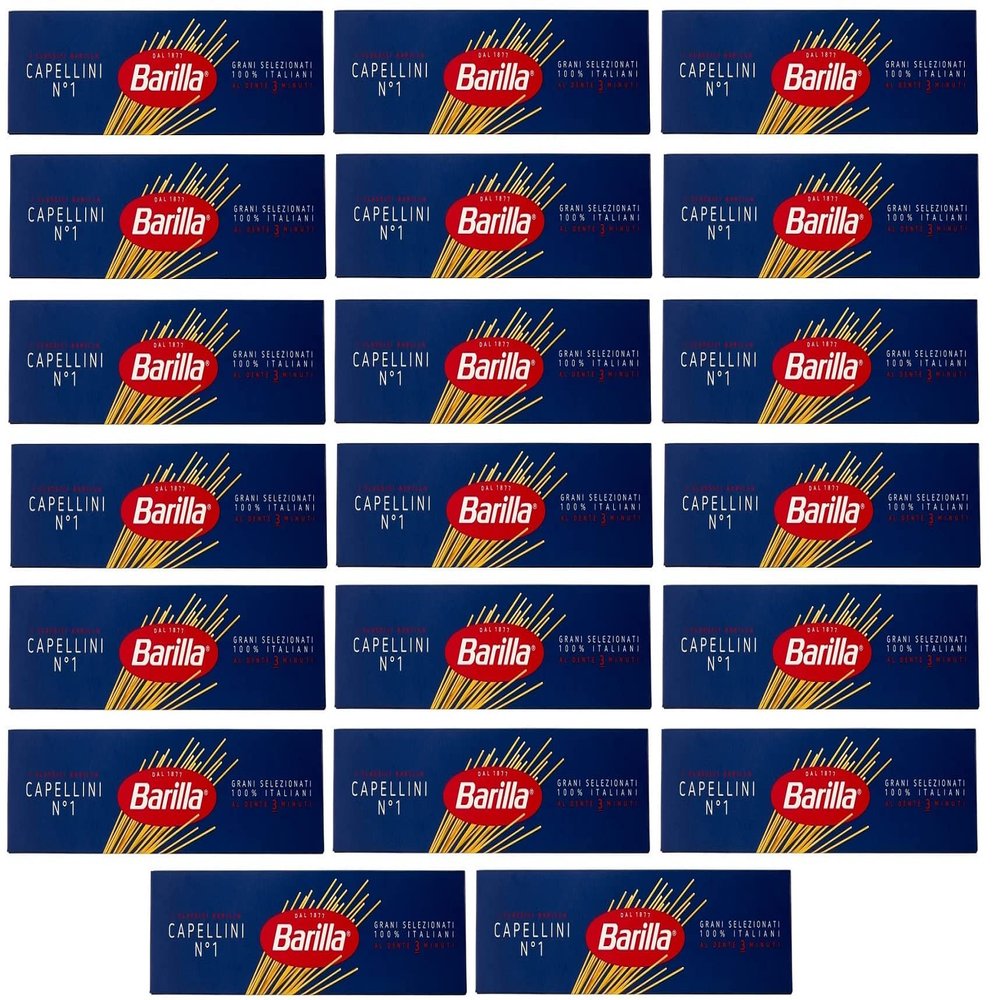 20x Barilla Pasta Capellini Spaghetti No. 1 500 g