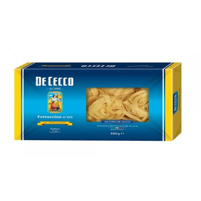 5x De Cecco Fettuccine No. 233 Italian Pasta 500g
