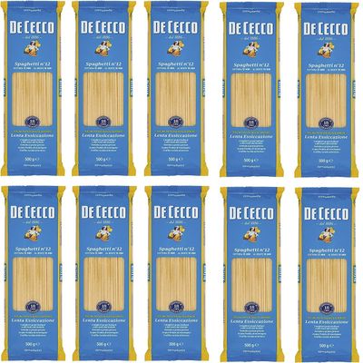 10x De Cecco Spaghetti No. 12 Italian Pasta 500g