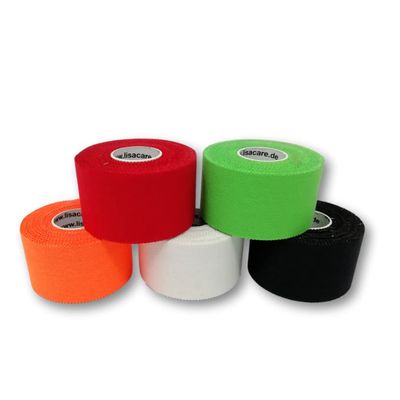 LisaCare Sports Tape  5 Rolls 3.8 cm Wide  Colourful Sports Tapes  Football Tape  Athletic Tape  Tape Sports Tape Strong Hold & Easy to Tear