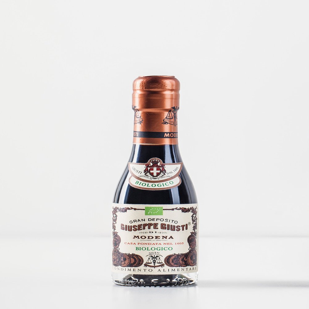 Acetaia Giuseppe Giusti - Organic Balsamic Vinegar of Modena IGP - Champagnottina 100 ml - Box with 6 Bottles