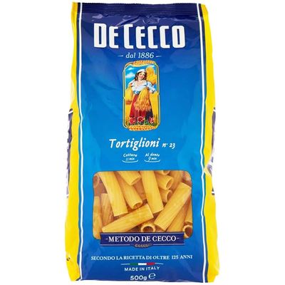 10xDe Cecco Tortiglioni No. 23 Italian Pasta 500g