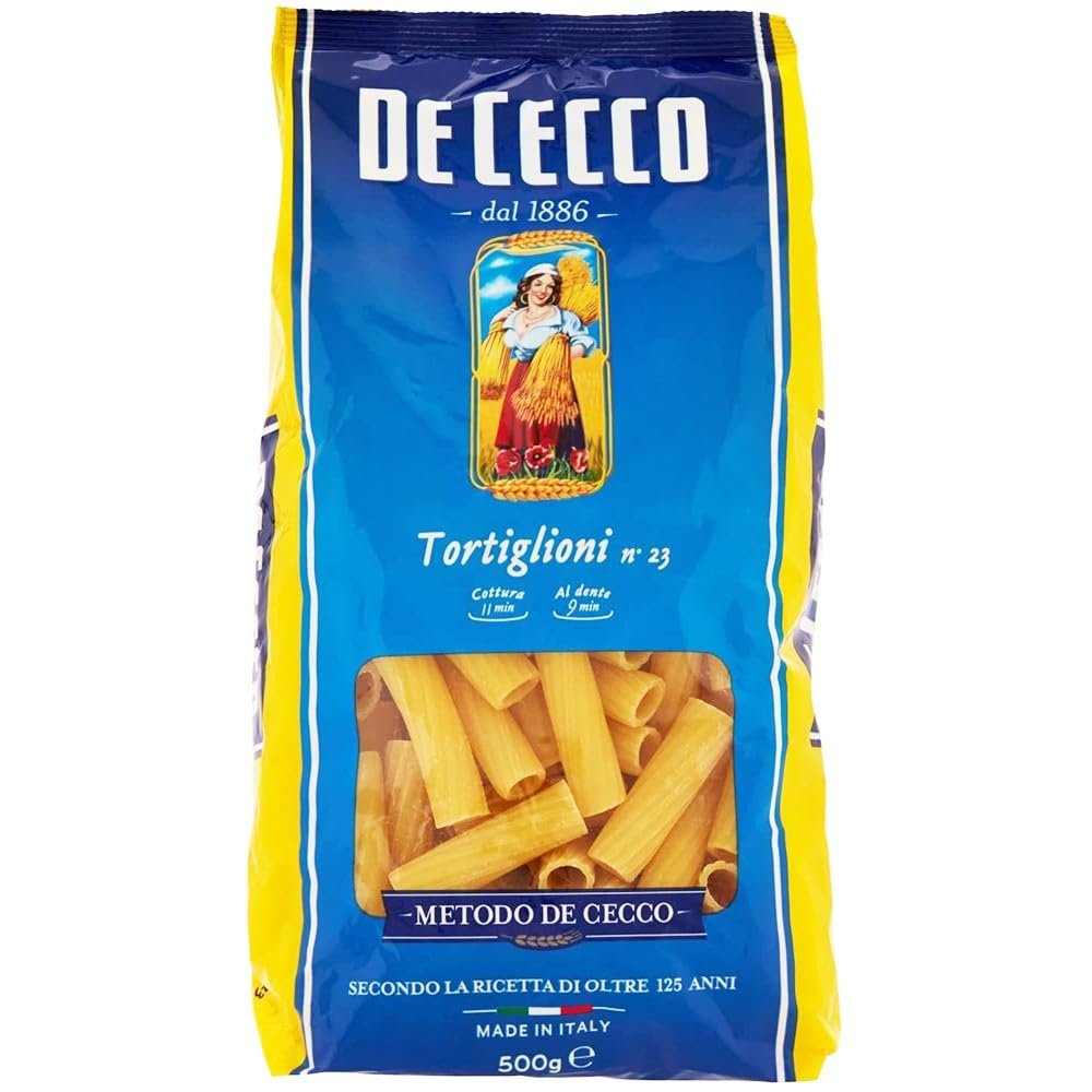 10xDe Cecco Tortiglioni No. 23 Italian Pasta 500g