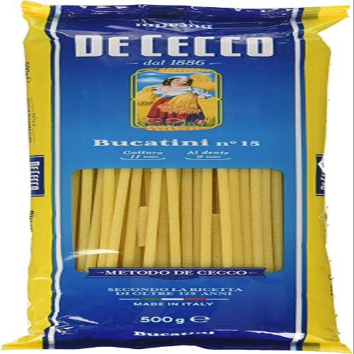 10x De Cecco Bucatini No. 15 Italian Pasta 500g