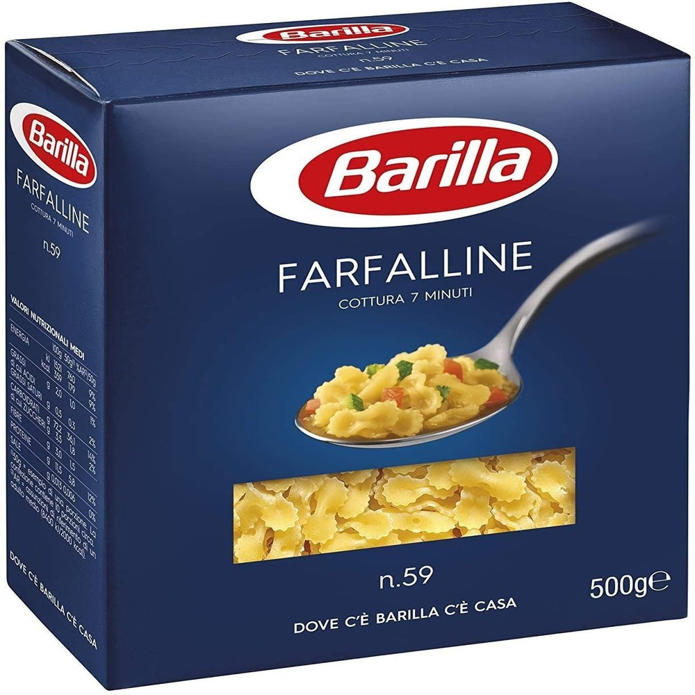 10x Pasta Barilla Farfalline N 59 Short Pasta 500g Pack 100% Italian
