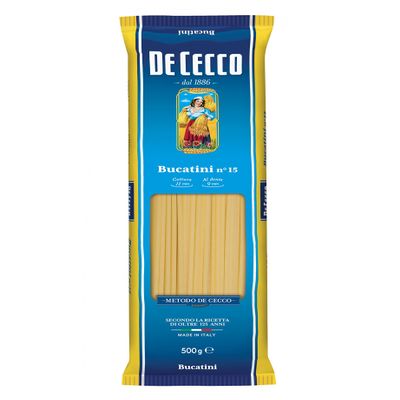 5X De Cecco Bucatini No. 15 Italian Pasta 500g